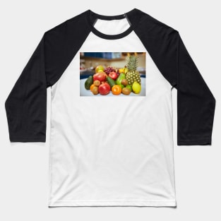 Exotic fruits on the table in the kitchen Baseball T-Shirt